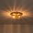 2-Light Drum Ribbed Glass Flush Mount-469464962