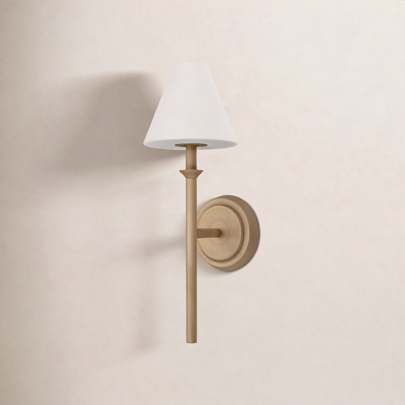 Greta Opal Glass Vanity Light by Hinkley, Gold