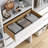 Tranquil White 31.5" Floor-Mounted Closet Section with Shaker Doors, 1 Clothing Rod, 1 Shelf & 2 Reveal Drawers-137887929-137887924