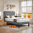 Maybee Steel Piece Bedroom Set-330044553-330044555