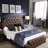 Gunnersbury Vegan Leather Metal Platform Bed-512416665