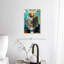 Golden retriever sur une toilette sur toile-940256005