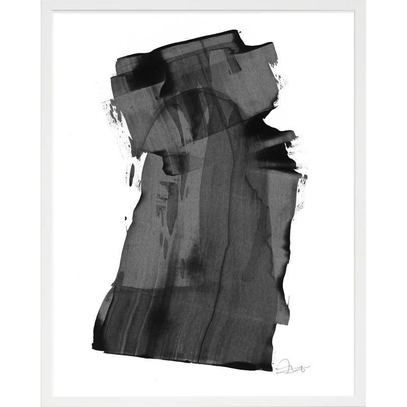 Brushstroke 6 Painting by Jacques Pilon, White Wood, 25" H x 20" W x 1.25" D