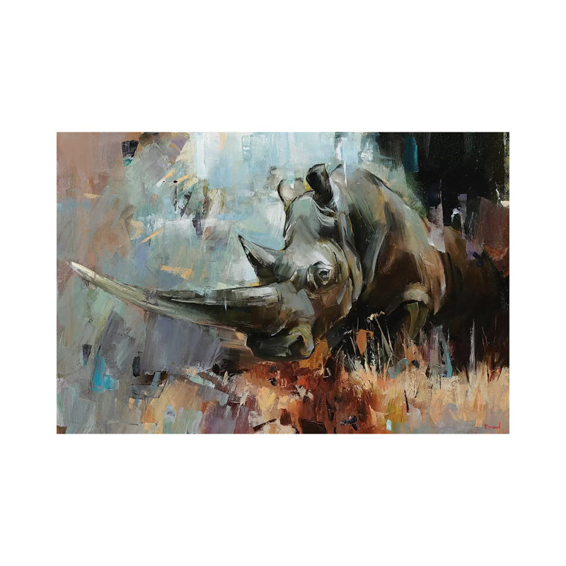 Singleton by Tatyana Yabloed - Wrapped Canvas Painting, 30.48cm H x 45.72cm W x 1.91cm D