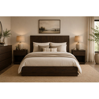 Flagstaff Eastern King Bed - Spice Tan