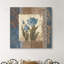 « blue tulip scroll », peinture sur toile tendue-545885564