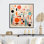 Rose et bleu Mid Century Whimsical Wonders IV - impression
