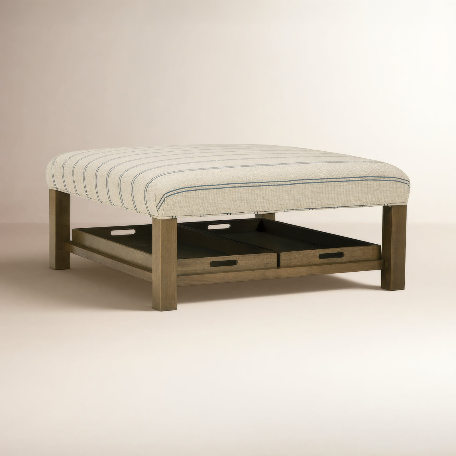 Manorville 42" Ottoman, Macarena Dark Blue Performance