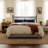 Minimalist Bed Frame, Upholstered Bed for Bedroom