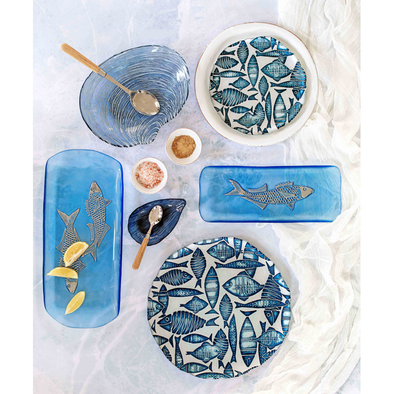 Isola Glass Clam Shell Small Plate