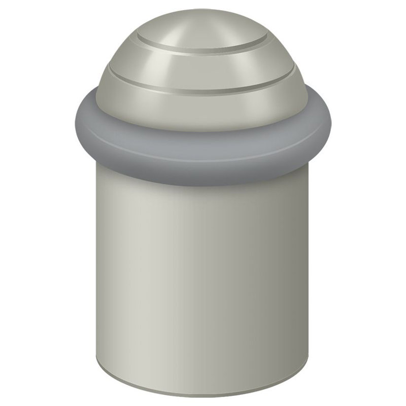 Kick Stop, Brushed Nickel, 1.625" H x 1.375" W x 1.375" D
