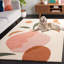 Tapis en laine touffeté à la main beige / orange / vert Nashae-1854158237