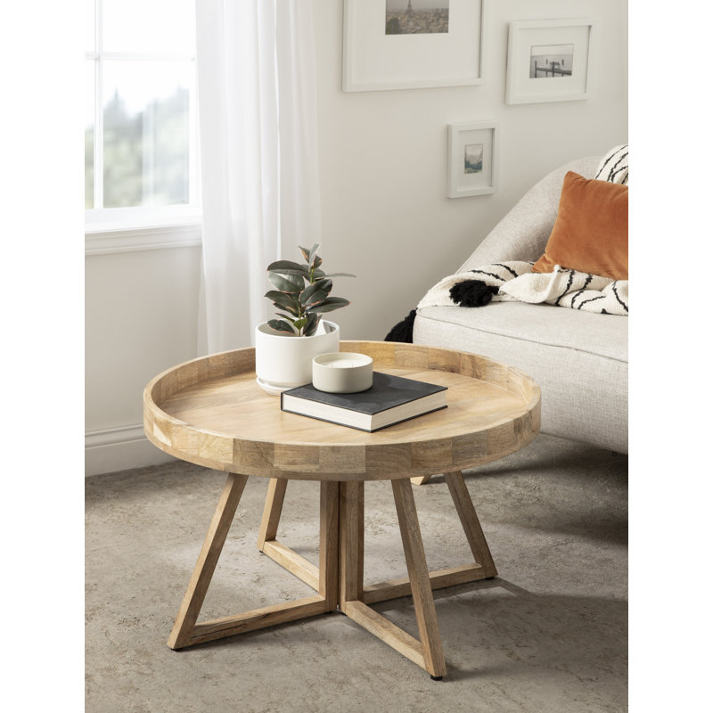 Dawndee Solid Wood Single Coffee Table, Natural