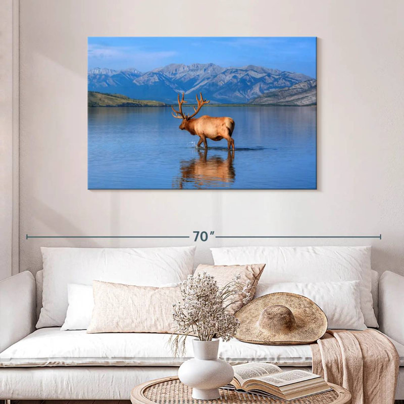 Jasper Lake Elk, 30" H x 45" W