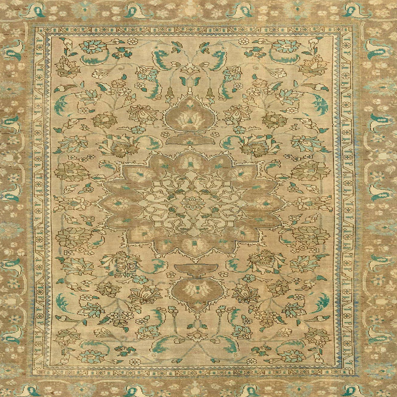 Abstract Indoor Rug, Square 3'