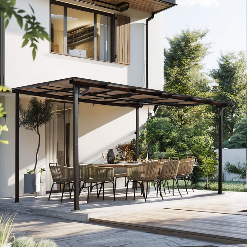 Garden Gazebo, 97.7" H x 144" W x 120" D
