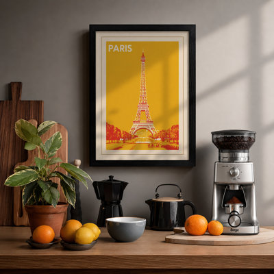 Postcard from Paris Art Deco - Framed Print