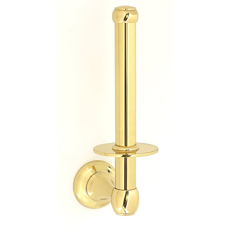 Royale Wall Mounted Reserve Tissue Holder, Polished Brass