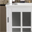 Meuble-lavabo moderne de 30 po avec lavabo en céramique, meuble-lavabo avec poignées noir mat, équipé d'un grand espace de rangement et d'un cadre en bois d'hévéa, noir-101034640