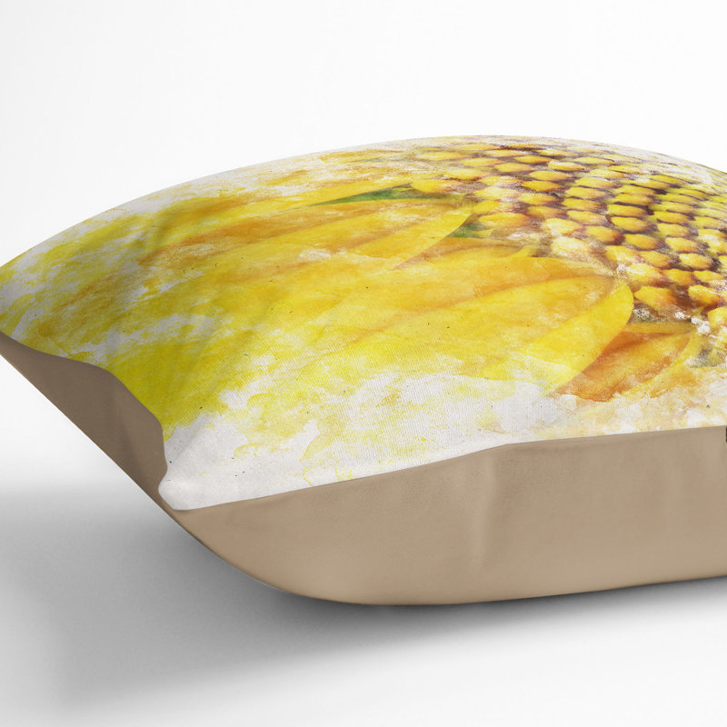 Square Throw Cushion, 40cm H x 40cm W x 15cm D, Stone