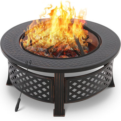 Aarynn Round Charcoal Smokeless Fire Pit