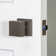 Viaggio Quadrato Hammered Texture Rosette Single Dummy with Quadrato Knob