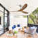 Outdoor Ceiling Fan Without Light 3 Abs Blade With Smart App Control