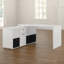 L-Shaped Solid Wood Base Writing Desk