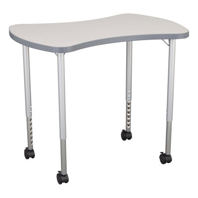 Structure Series Bow Tie 35" x 23" Adjustable Height Novelty Activity Table with Casters