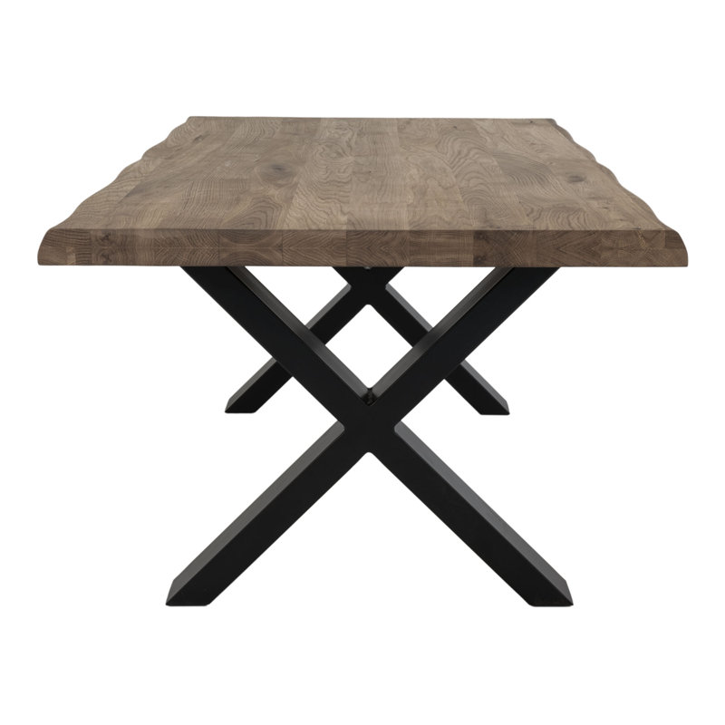 Elsass Cross Legs Coffee Table, Brown