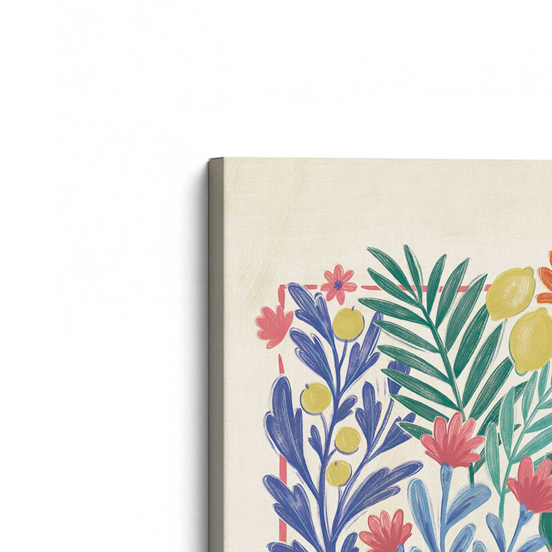 Duo de fleurs tropicales, ensemble de 2 imprimés sur canette, Toile tendue, H 18 po x l 12 po