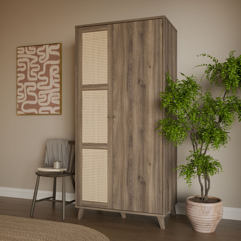 2 Door Manufactured Wood Wardrobe