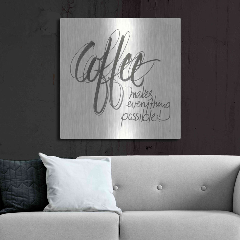 Coffee Sayings IV' by Chris Paschke, 36" H x 36" W