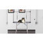 Table de toilettage réglable pour chien avec 2 sangles de sécurité, noire