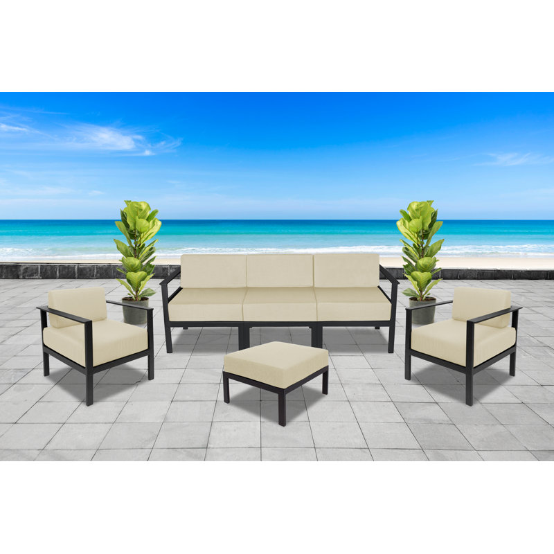 Belmar Armless Middle Sofa Section, Light Gray