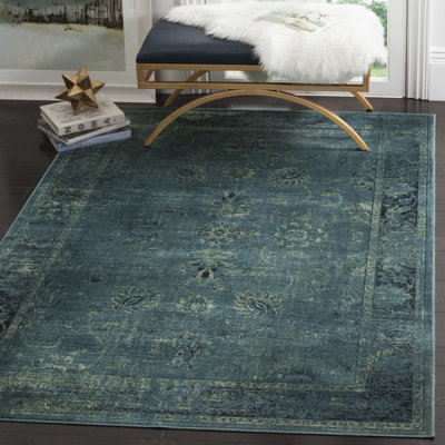 Drumcrow Oriental Viscose Area Rug