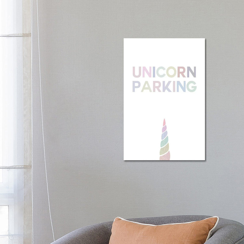 Unicorn Parking by Leah Straatsma - Wrapped Canvas Gallery-Wrapped Canvas Giclée, 101.6 cm H x 66.04 cm W x 1.91 cm D