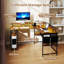 L-Shaped Metal Base Computer Desk-488986937