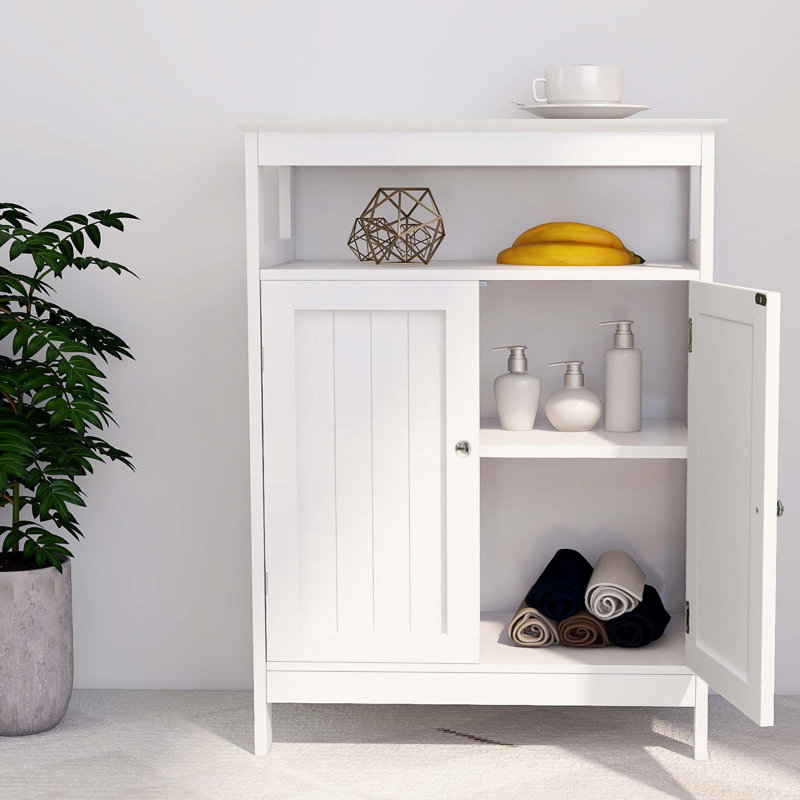 Armoire de rangement pour salle de bain avec portes à double volet