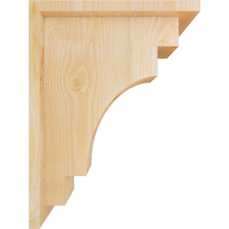 Corbeau méditerranéen avec contre-plaque, H 16 po x l 6 po x P 12 po, Sapin de Douglas, Sciage brut