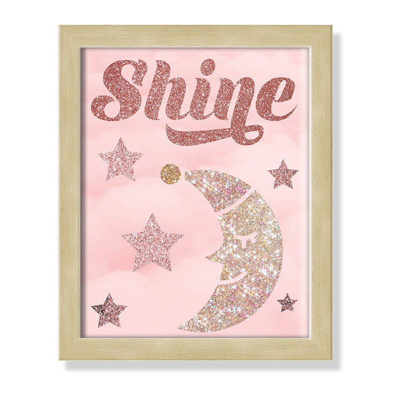 Paillettes, H 11 po x l 9 po x P 1,19 po, Cadre boîte champagne clair