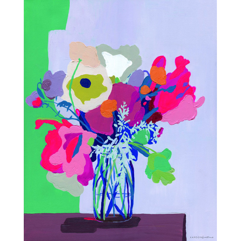 «Hot Pink Cut Out», reproduction sur toile tendue, H 40 po x l 30 po