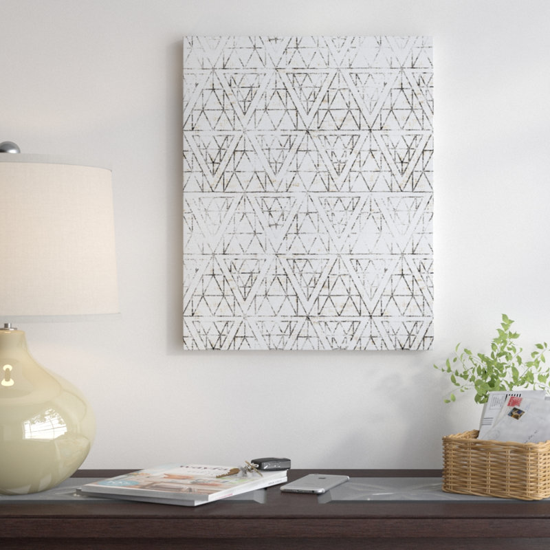 Rustique diamond, impression sur toile tendue, H 10 po x l 8 po x P 1,5 po