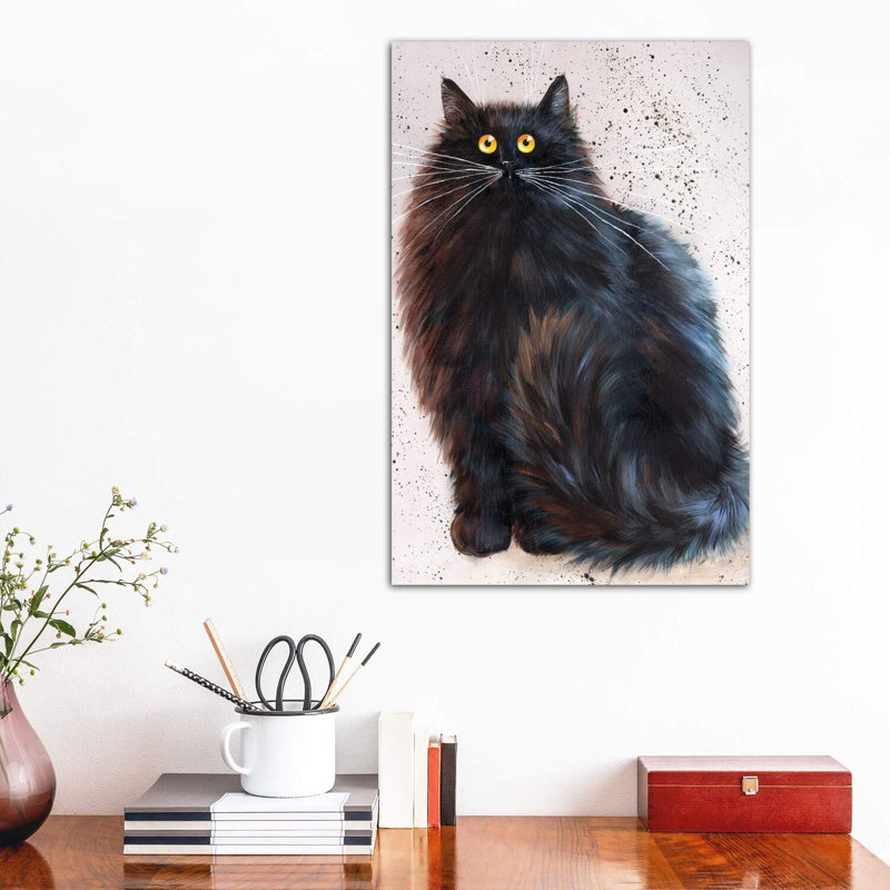 «Hermann» par Kim Haskins - reproduction d'art encadrée, H 26 po x l 18 po x 1,5 po, Toile tendue