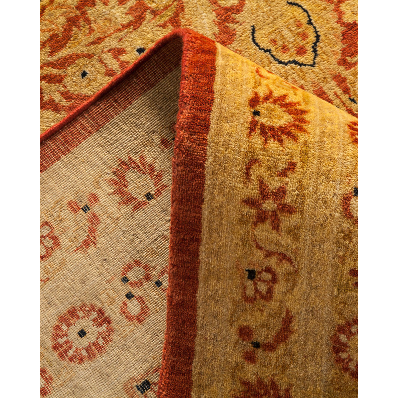 Classic One-of-a-Kind 9' 4" X 11' 10" Hand Knotted Area Rug