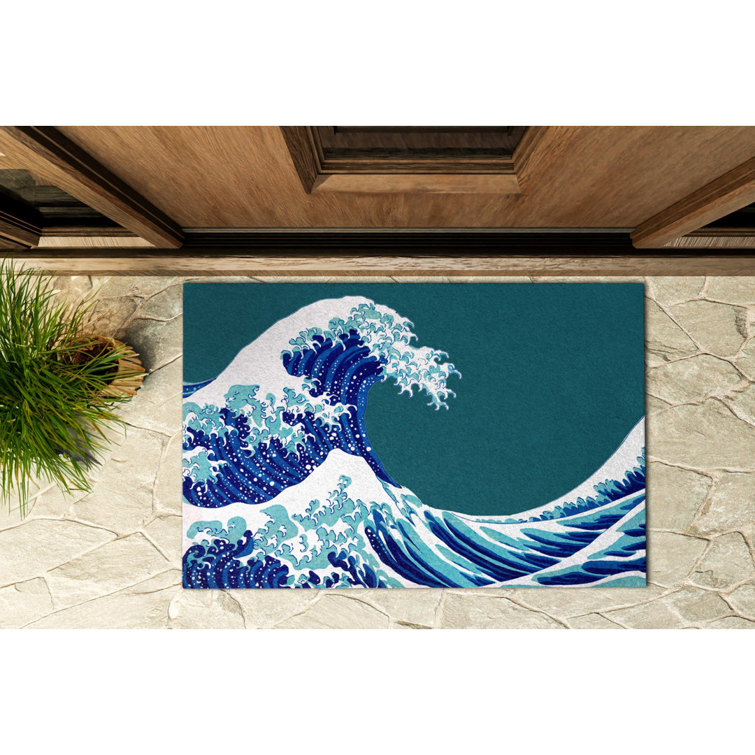 Sea Wave B60 x L90 cm Rutschfeste Türmatte für draußen