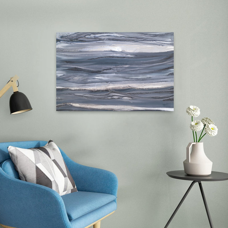 Art contemporain contemporain, paysage contemporain abstrait, H 16 po x l 24 po