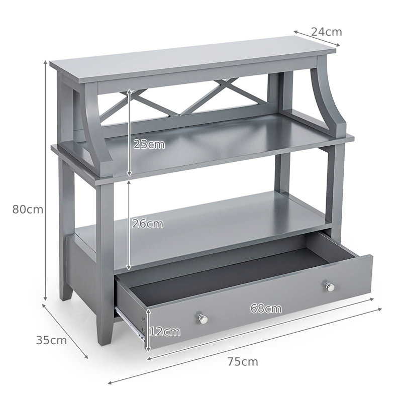 Corbitt 75cm Console Table, Grey