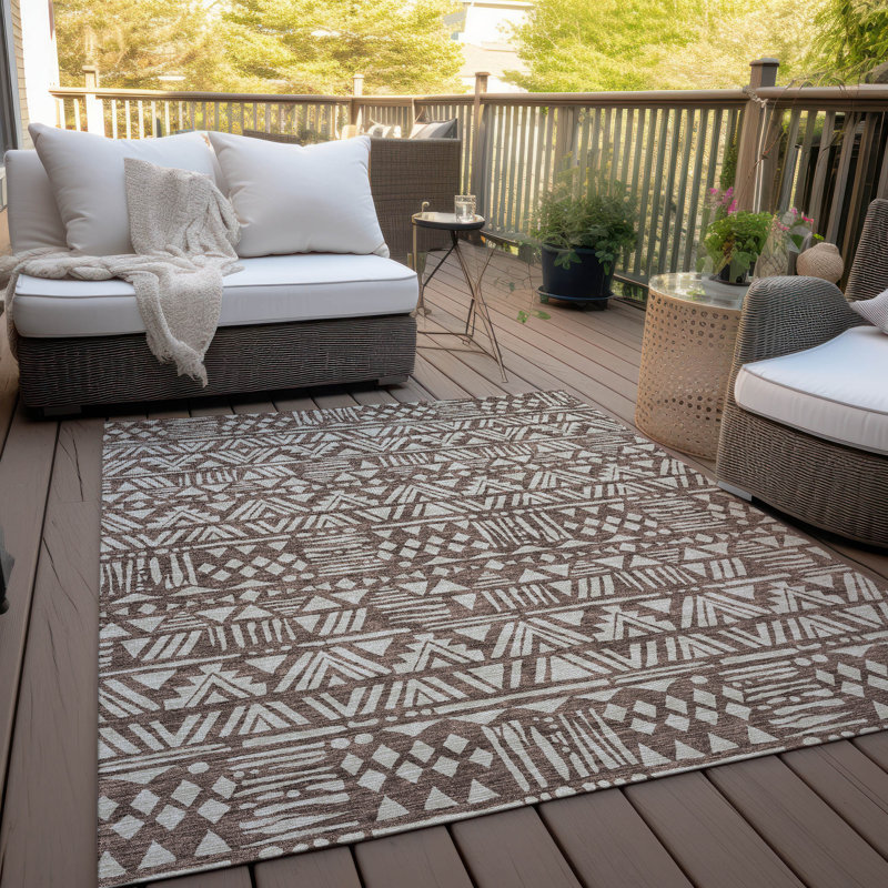 Colzie Indoor / Outdoor Rug, Rectangle 3' x 5'