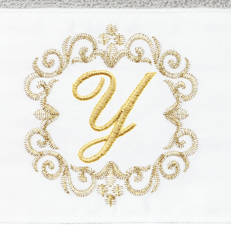 Winston Porter 100% Turkish Cotton MONICA 2PC Embellished Hand Towel Set, Y